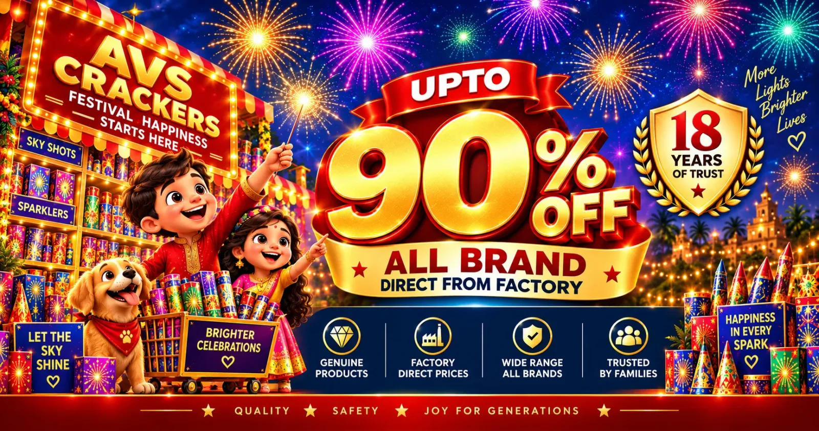 AVS Crackers — up to 90% off, all brands direct from factory